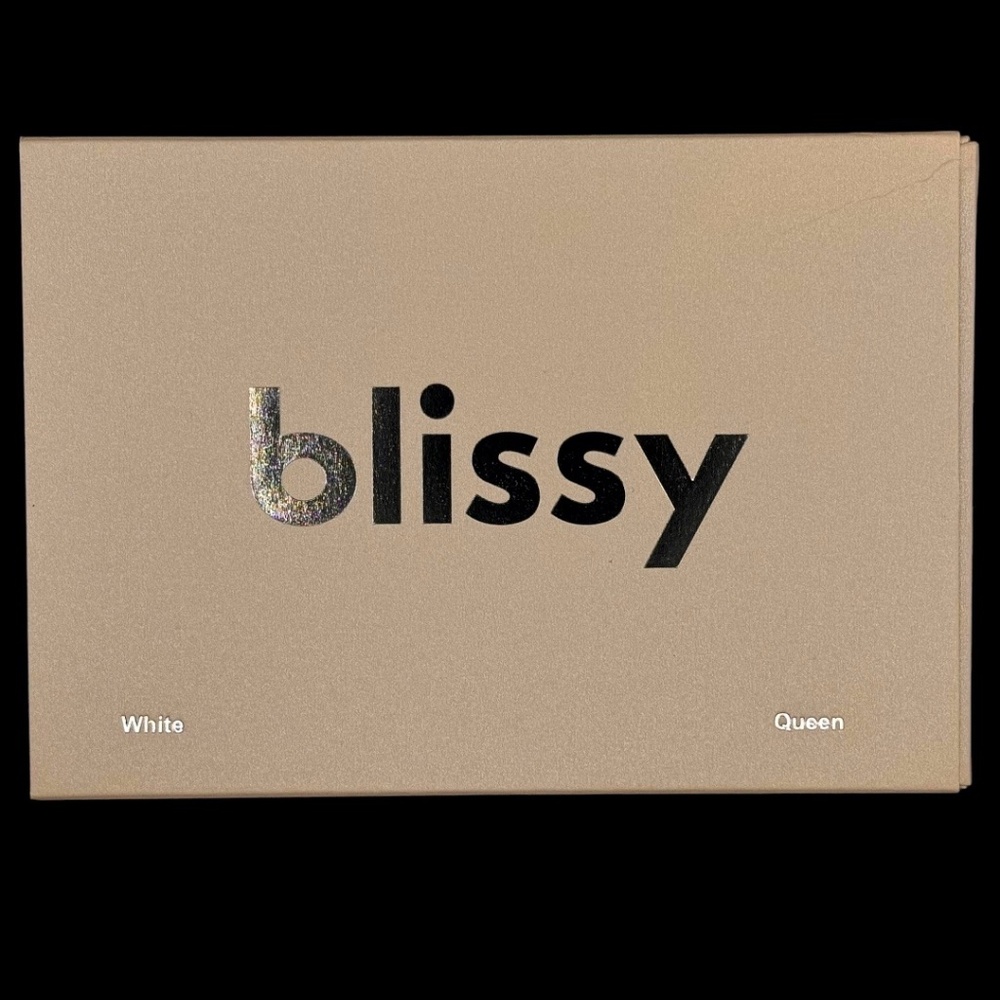 NWT Blissy 100% mulberry silk white queen pillow case